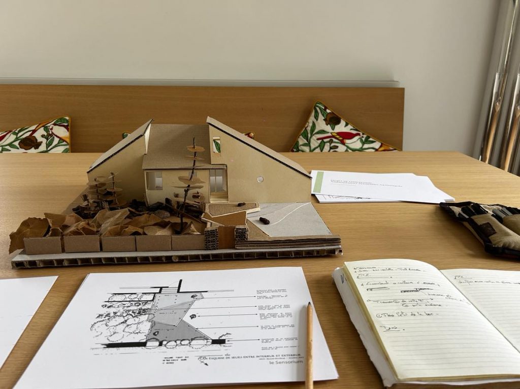 Etude de site paysagiste Ardennes en dessin et maquette